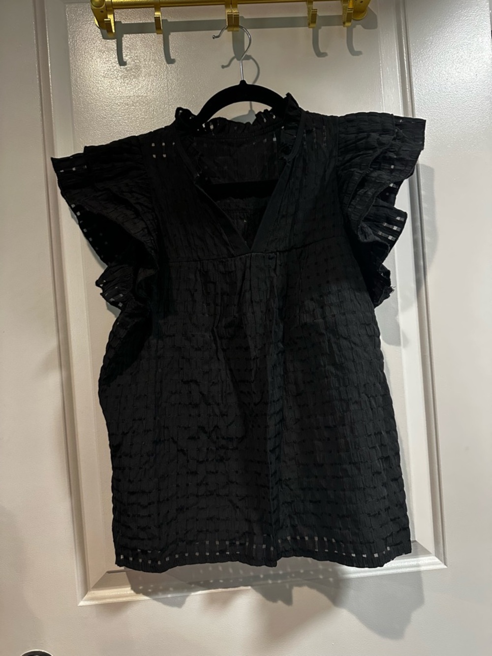 SHEIN ruffle top with lining - Size Medium